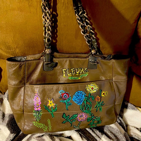 Coach purse painted - Picture 1 of 2